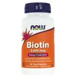 NOW Foods Biotin - 5000mcg - 60 Capsule